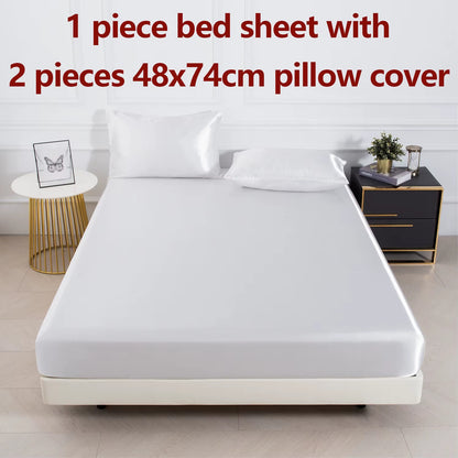 Satin Sheet Set with Pillowcases - Luxe